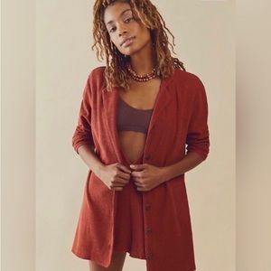 Free People Lizzie Sweater Romper Onesie Blazer